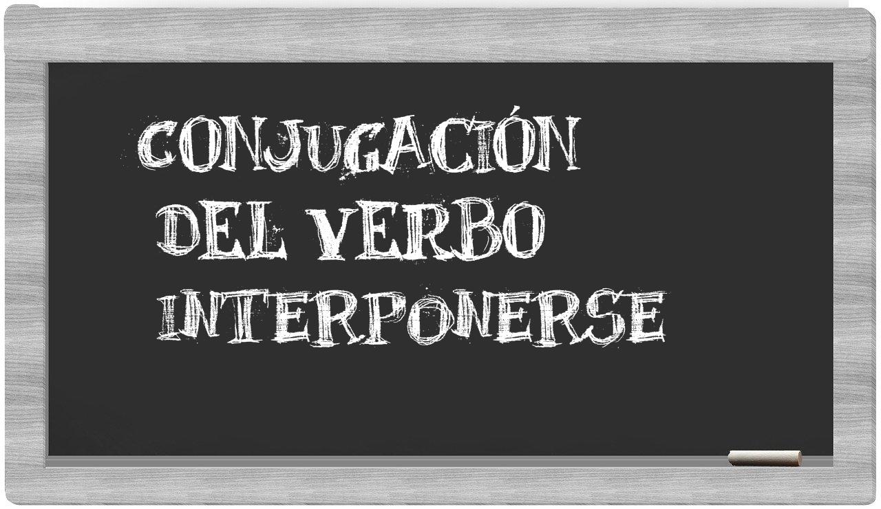 ¿interponerse en sílabas?