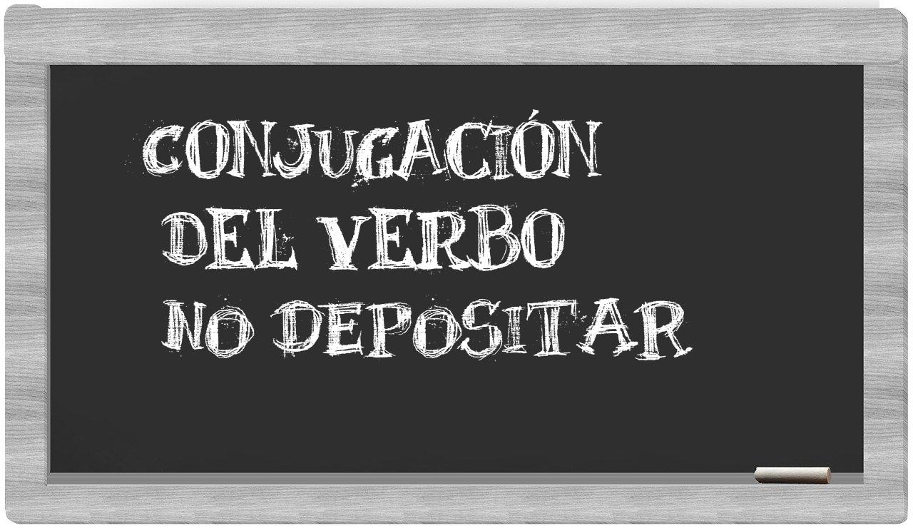 ¿no depositar en sílabas?