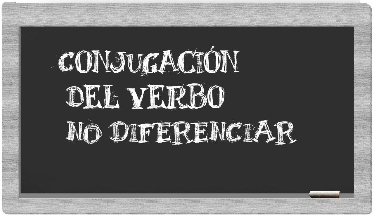 ¿no diferenciar en sílabas?